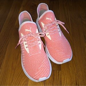 Puma Coral and White Ignite Women’s Sneakers